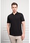 Erkek Siyah Basic Polo Yaka Dynamic Fit T-shirt 25yc018003001 Siyah Siyah