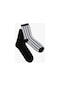 Koton 2'li Soket Çorap Seti Kazayağı Desenli Siyah 4sak80245aa 4SAK80245AA999