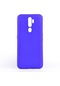Kilifone - Oppo Uyumlu A5 2020 - Kılıf Mat Renkli Esnek Premier Silikon Kapak - Saks Mavi