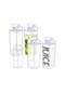 Kalyloc 4pcs 34 Oz Süt Karton Su Şişesi, Berrak Plastik Kare Süt Şişeleri, Taşınabilir Yeniden Kullanılabilir Süt Kutusu Meyve Suyu Kaplama İçin Spor Kampı Açık Hava Aktiviteleri Temiz 4 Adet Gri-Lacivert