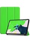 Noktaks - iPad Uyumlu Air 10.9 2020 4.nesil - Kılıf Smart Cover Stand Olabilen 1-1 Uyumlu Tablet Kılıfı - Yeşil