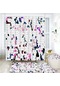 Modern Sanat Mozaik Baskı Duş Perdesi Seti Kız Polyester Banyo Perdeleri Kaymaz Dm9635-4pcs Set Dm9635-4pcs Set
