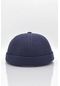 Kadın Hipster Katlamalı Cap Lacivert Docker Şapka - Standart