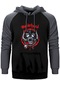Motörhead Everything Louder Gri Renk Reglan Kol Kapşonlu Sweatshirt