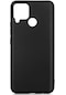 Ekılıf - Realme C15 Uyumlu Kılıf Mat Soft Premier Silikon Kapak - Siyah