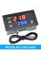 Jms W3230 12v 24v Ac110-220v Prob Hattı 20a Dijital Sıcaklık Led Ekran Termostatı Kontrol Cihazı 110-220v