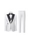 Ikkb Erkek Daily Slim Yeni Stil Takım Elbise Beyaz