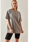 Gümüş Oversize Basic T-shirt 3yxk1-47087-23