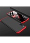 Kilifone - Xiaomi Uyumlu Mi 9 - Kılıf 3 Parçalı Parmak İzi Yapmayan Sert Ays Kapak - Siyah-kırmızı