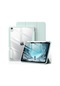 Zoyu Kılıf İpad Uyumlu 10. Nesil Kalem Tutuculu, İpad Uyumlu 7/8/9th Air11 4/5th Gen Pro 11 Tender Green İpad Uyumlu Mini Pro 2024 Kılıf