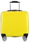 Tekerlekli Seyahat Bavul Çantası 20inç Kare Sarı