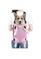 Yaozixa Xl Pembe Ağırlıksız Köpek Taşıyıcı: Ön/arka Çantası, Soluk Kumaş, Ayak & Kuyruk Açık, Yolculuk-friendly 41x25cm Çok Renkli