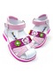 Beebron Ortopedik Kız Bebek Sandaleti Buket Serisi Bkt2409 Beyaz Pembe Fuşya