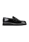 Shoetyle - Siyah Rugan Deri Bağcıksız Erkek Günlük Ayakkabı 250-3017-979-siyah