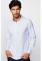 Tudors Slim Fit Pamuklu Kolay Ütü Desenli Erkek Beyaz Gömlek-29043-beyaz