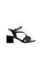 M2s Siyah Rugan Simli Taş Kız Çocuk Klasik Ayakkabı Siyah