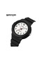 Sanda Kadın Saatler Moda Silikon Erkek Kız Analog Kuvars Kol Saati Beyzbol Spor 9051 Black White Altın