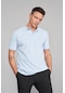 Çetinkaya 2742 Erkek Polo Yaka Pike T-shirt Bebe Mavi %100 Pamuk
