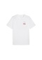 Puma Wardrobe Ess Graphic Tee Erkek Tişört Beyaz
