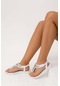 Tamer Tanca Kadın Hakiki Deri Beyaz Parmak Arası Sandalet 766 1572 Byn Sndtl Y22 Beyaz