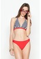 C&city Uzun Üçgen Bikini Takım 3202 Lacivert/kırmızı-lacivert/kırmızı