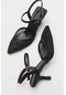 Luvishoes Chıc Siyah Kadın Topuklu Ayakkabı
