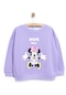 Disney Lisans Disney Minnie Mouse Sweatshirt Kız Bebek 24ydıskswt001 Mor 24YDISKSWT001_Mor