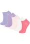 Defacto Kız Çocuk 5li Pamuklu Patik Çorap C2938a8nskr1