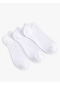 Koton Basic 3'lü Patik Çorap Seti Beyaz 4sak80042aa 4SAK80042AA000
