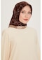 Armine İpek Eşarp 2025 Kış - 9222-85 Twill - Kahve