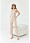 Ftz Women Kadın Dar Paça Düğmeli Pantolon Beige 30779-Beige Bej