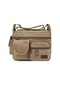 Haki Erkek Messenger Çanta Vintage Suya Dayanıklı Crossbody Çanta Evrak Çantası Omuz Çantası Erkek Çanta Haki