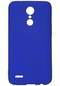 Kilifone - Lg Uyumlu K8 - Kılıf Mat Renkli Esnek Premier Silikon Kapak - Saks Mavi