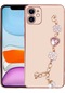 Ekılıf - İphone Uyumlu 12 Uyumlu - Kılıf El Tutamaçlı Kamera Korumalı Taka Silikon Kapak - Pembe