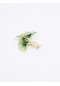 Jimmy Key Yeşil Çiçek Figürlü Zarif Broş 24sx850011303