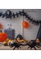 Halloween 16x10 Cm Siyah Renk Kadife Kaplama Plastik Örümcek 2 Adet