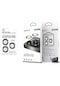 Noktaks - iPhone Uyumlu 15 Pro Max - Kamera Lens Koruyucu Parmak İzi Bırakmayan Anti-reflective Cl-15 - Gümüş