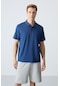 Tommy Life Parlament Basic Göğüs Logolu Standart Kalıp Triko Polo Yaka Erkek T-shirt - 87768 Parlament