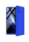 Noktaks - Samsung Galaxy Uyumlu A81 Note 10 Lite - Kılıf 3 Parçalı Parmak İzi Yapmayan Sert Ays Kapak - Mavi