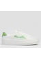 Benetton 10102 Yüksek Taban Günlük Kadın Sneaker Ayakkabı Beyaz Yeşil