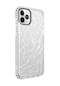 Kilifone - İphone Uyumlu İphone 11 Pro - Kılıf Koruyucu Prizmatik Görünümlü Buzz Kapak - Beyaz