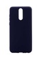 Tecno - Huawei Mate 10 Lite - Kılıf Mat Renkli Esnek Premier Silikon Kapak - Siyah
