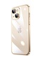 Kilifone - İphone Uyumlu İphone 14 Plus - Kılıf Sert Renkli Çerçeveli Koruyucu Riksos Kapak - Gold