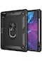 Mutcase - İpad Uyumlu İpad Pro 12.9 2020 4.nesil - Kılıf Çift Katman Koruyucu Vega Tablet Arka Kapak - Siyah