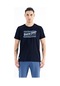 Tommy Life Lacivert Yazı Desen Baskılı Standart Kalıp O Yaka Erkek T-shirt - 88172 Lacivert