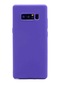 Kilifone - Samsung Uyumlu Galaxy Note 8 - Kılıf Mat Renkli Esnek Premier Silikon Kapak - Mor