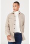 AC&Co / Altınyıldız Classics Erkek Kahverengı Comfort Fit Rahat Kesim Klasik Yaka Kareli Gömlek