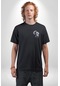 Japon Anime Baruto Momoshiki Siyah Oversize Unisex Ön Sol Yan Minimal Baskılı Tişört Koyu Siyah