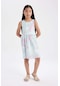 Defacto Kız Çocuk Desenli Kolsuz Elbise B4338a824smer233