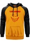 Disturbed Logo Essential Sarı Renk Reglan Kol Sweatshirt
